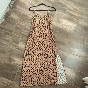 Blue Life Midi cheetah dress